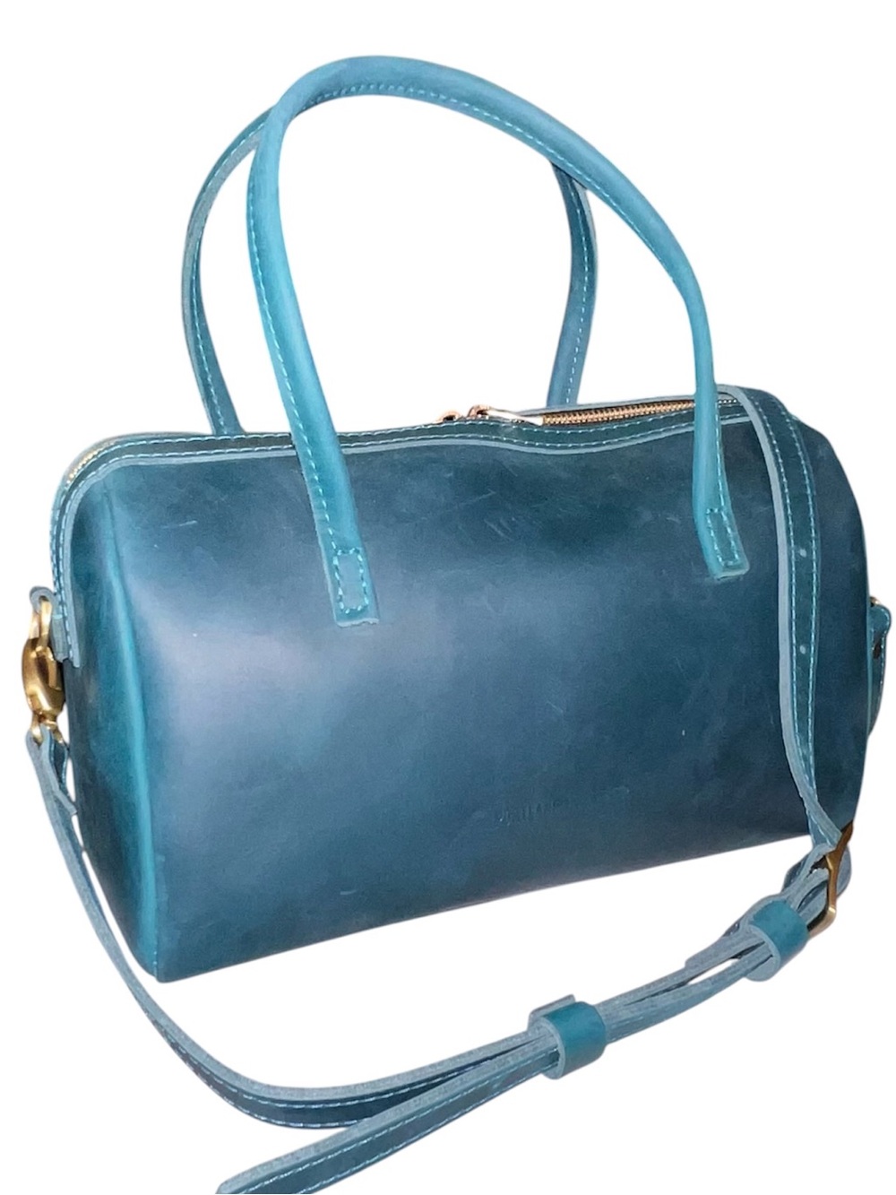 Portland Leather Westward Blue Oversized Sloan Bag - Picture 7 of 7